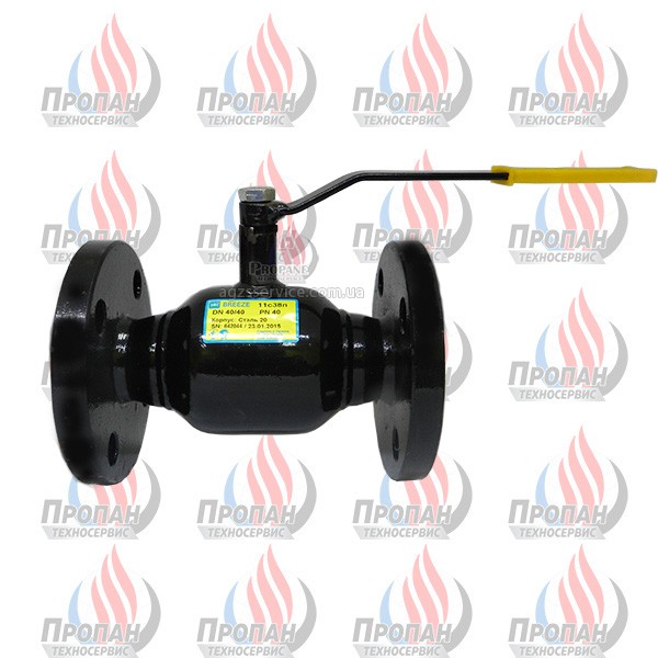Кран шаровый фланцевый Breeze DN 40 PN 40 для сжиженного газа 